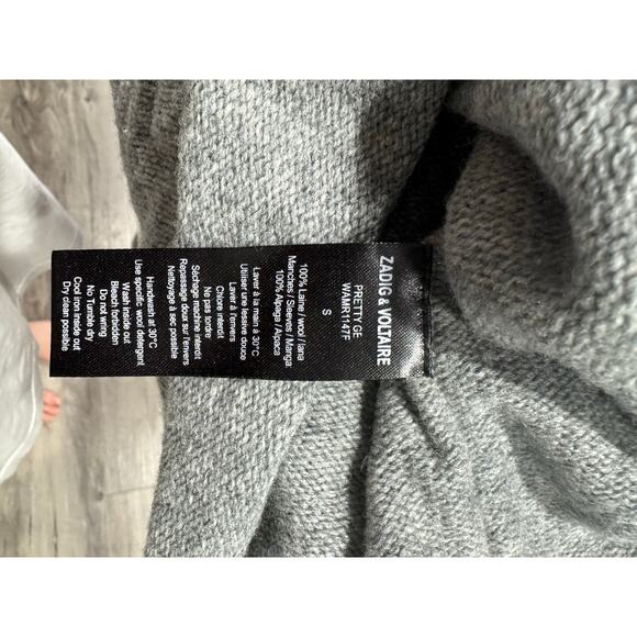 Zadig & Voltaire Colorblock Wool Knit Asymmetrical Sweater Size Small - Picture 6 of 9